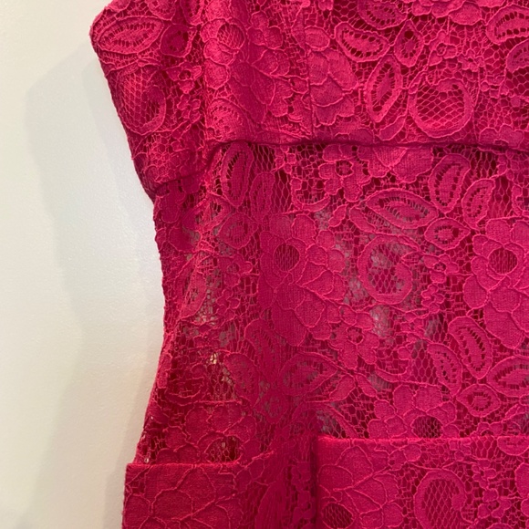 BCBG Maxazria devon begonia lace cocktail dress Sz4 - Picture 2 of 9